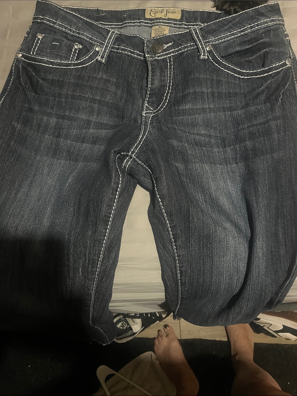Earl Jeans Men’s Dark Indigo Relaxed Straight Jeans